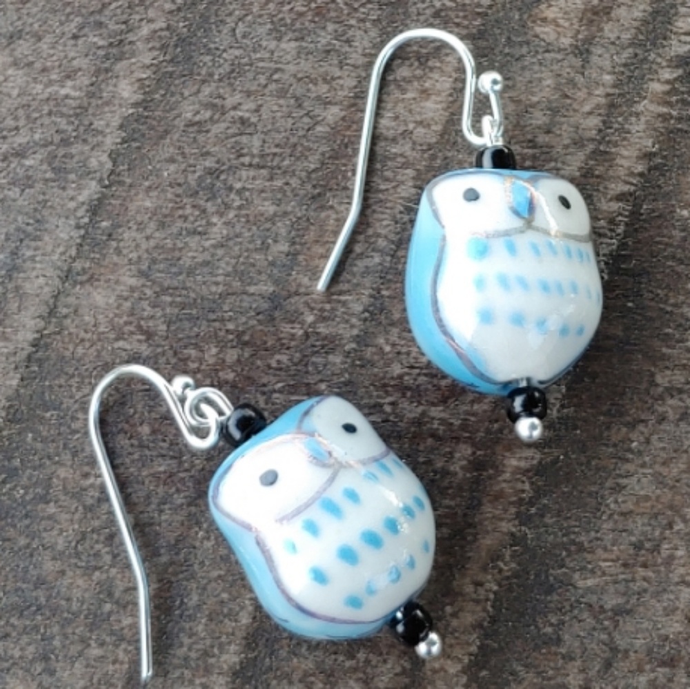 Owl 3-D earrings
